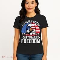The Metric System CanT Measure Freedom Eagle 4th Of July Women's T-Shirt thumb 4