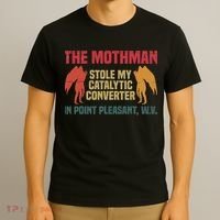 The Mothman Stole My Catalytic Converter In Point Vintage T-Shirt thumb 3