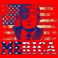 Trump Merica Shirts Fourth 4th Of July Trump American Flag Santa Hat thumb 1
