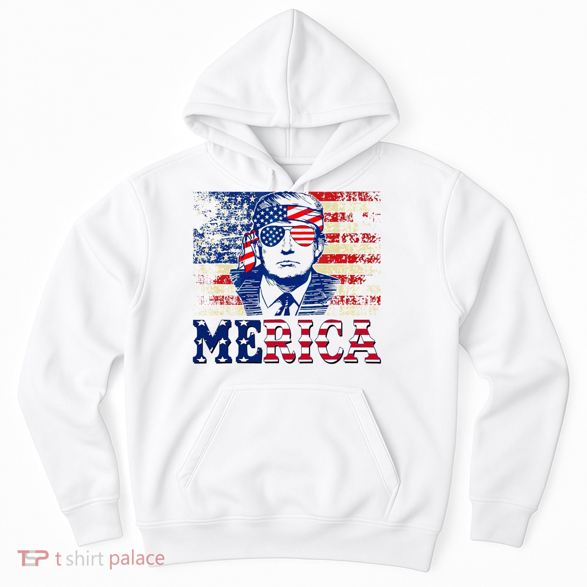 Trump Merica Shirts Fourth 4th Of July Trump American Flag Hoodie