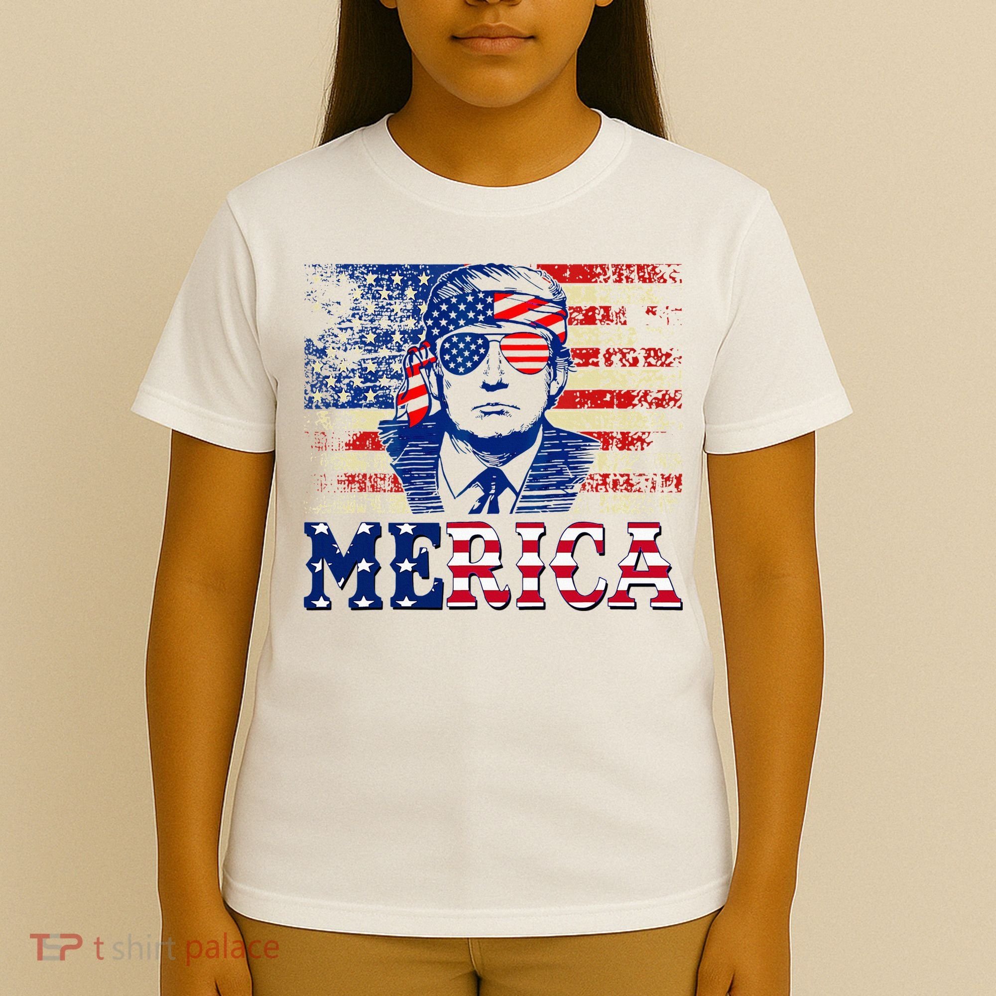 Trump Merica Shirts Fourth 4th Of July Trump American Flag T-Shirt