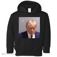 Trump Mug Shot Trump Jail Trump Arrested Toddler Hoodie thumb 0