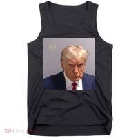 Trump Mug Shot Trump Jail Trump Arrested Tank Top thumb 0