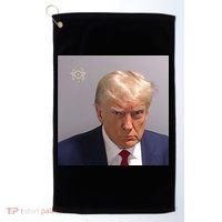 Trump Mug Shot Trump Jail Trump Arrested Golf Towel thumb 0
