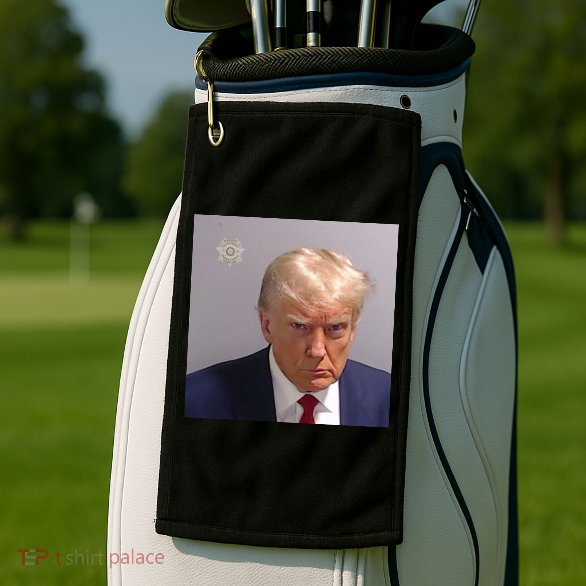 Trump Mug Shot Trump Jail Trump Arrested Golf Towel