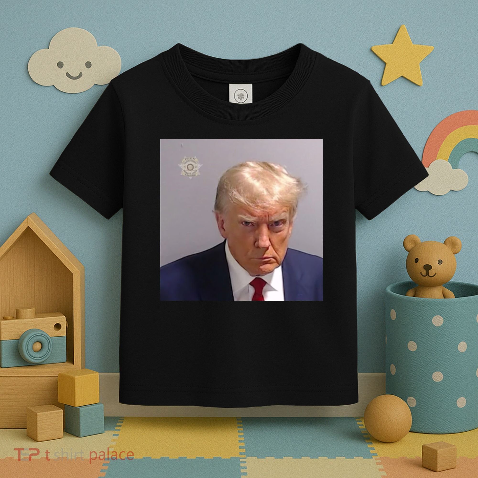 Trump Mug Shot Trump Jail Trump Arrested Toddler T-Shirt