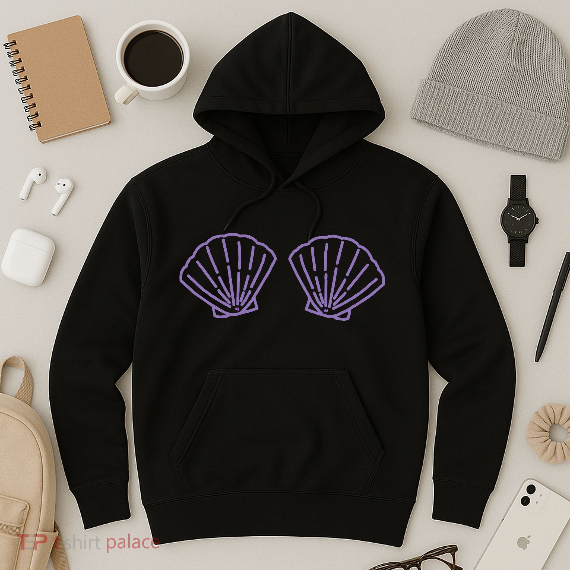 Two Mermaid Shell Bra Mermaid Bra Bikini Costume Hoodie