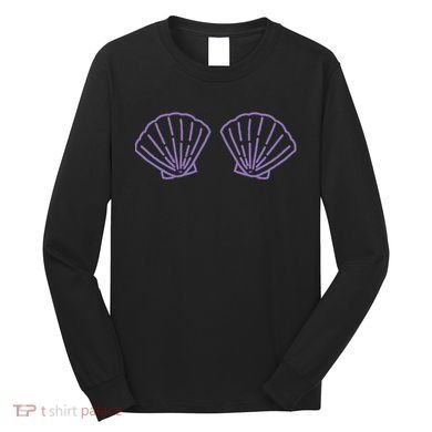 Two Mermaid Shell Bra Mermaid Bra Bikini Costume Long Sleeve Shirt