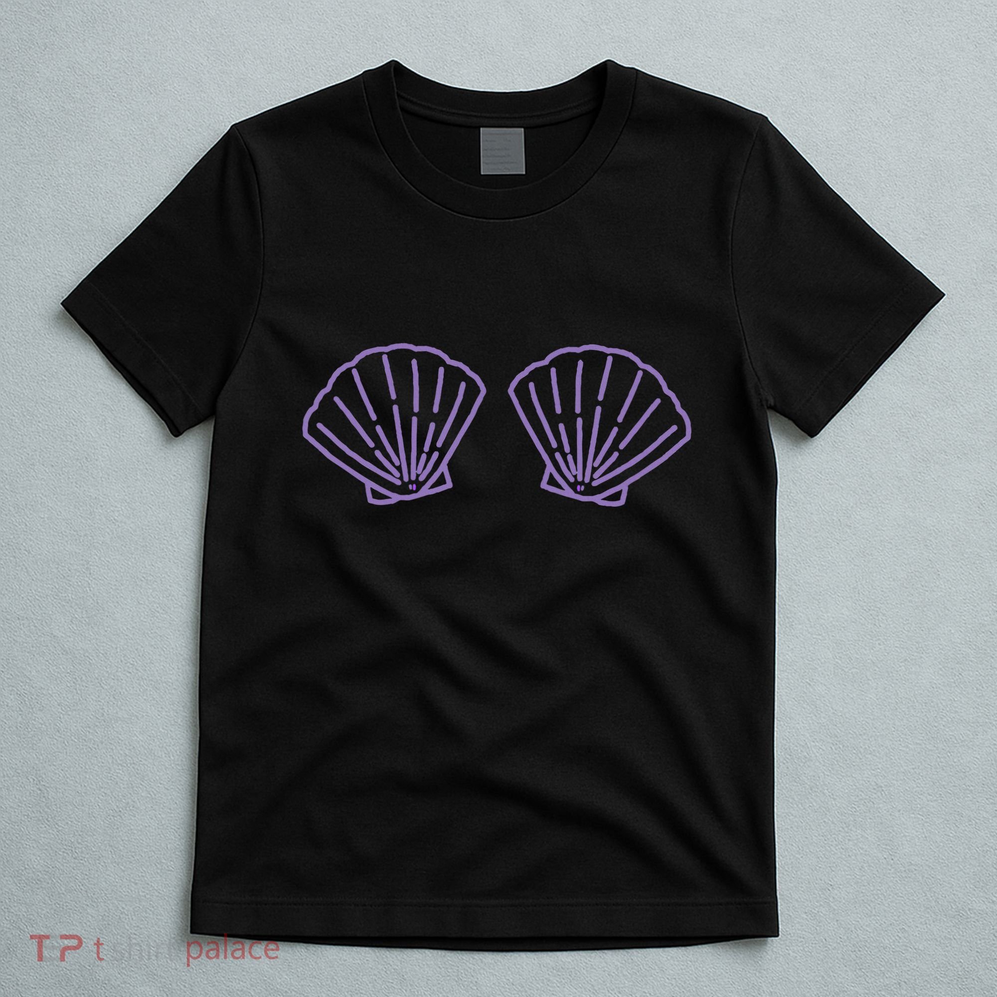 Two Mermaid Shell Bra Mermaid Bra Bikini Costume T-Shirt