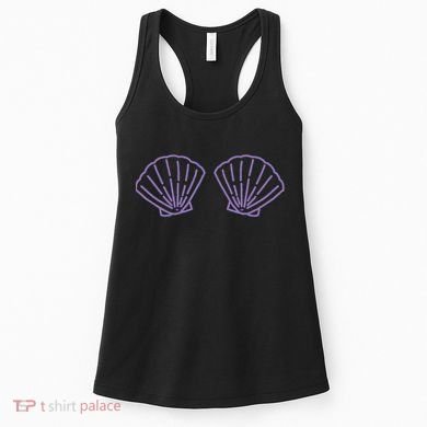 Two Mermaid Shell Bra Mermaid Bra Bikini Costume Women's Tank Top