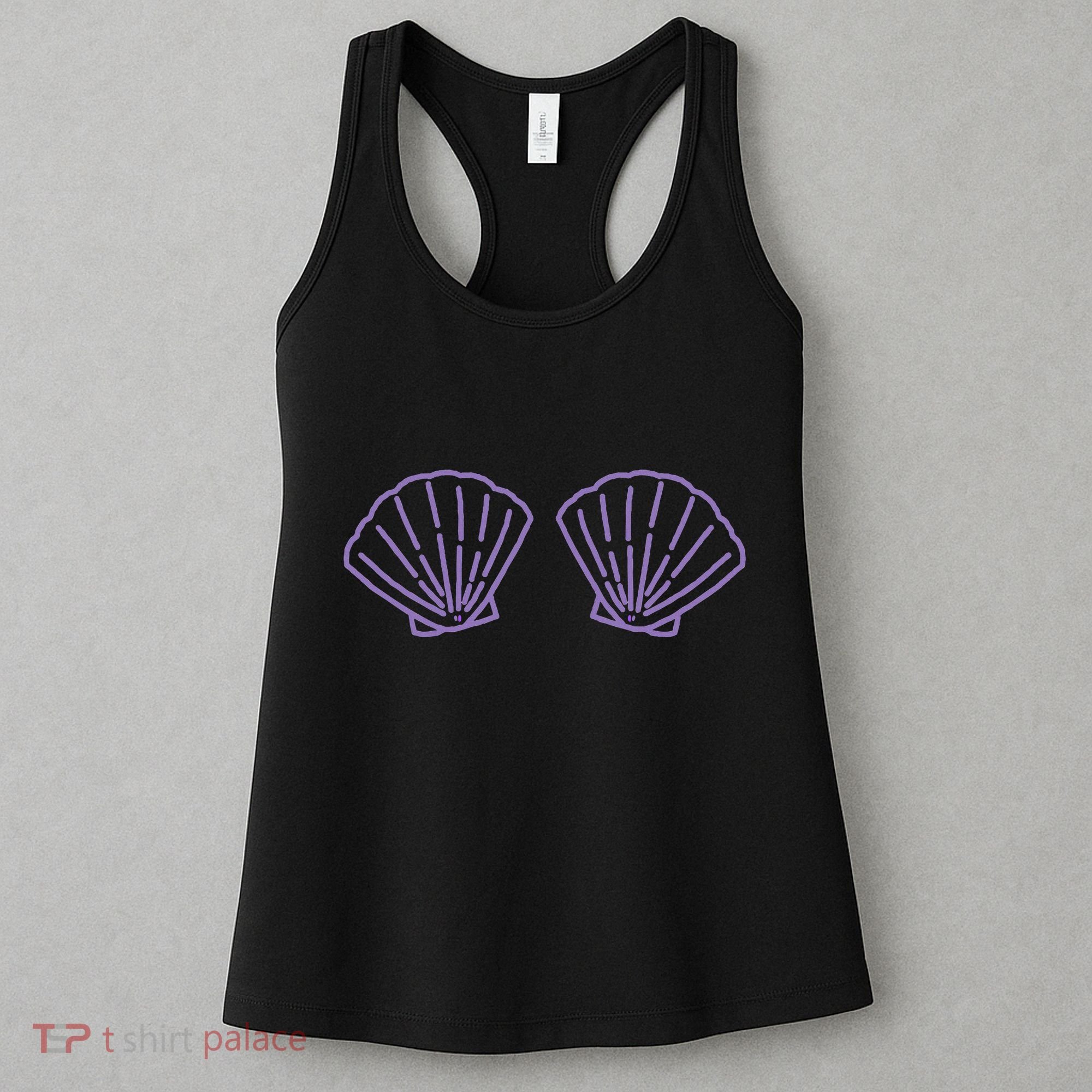 Two Mermaid Shell Bra Mermaid Bra Bikini Costume Women's Tank Top
