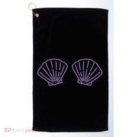 Two Mermaid Shell Bra Mermaid Bra Bikini Costume Golf Towel thumb 0