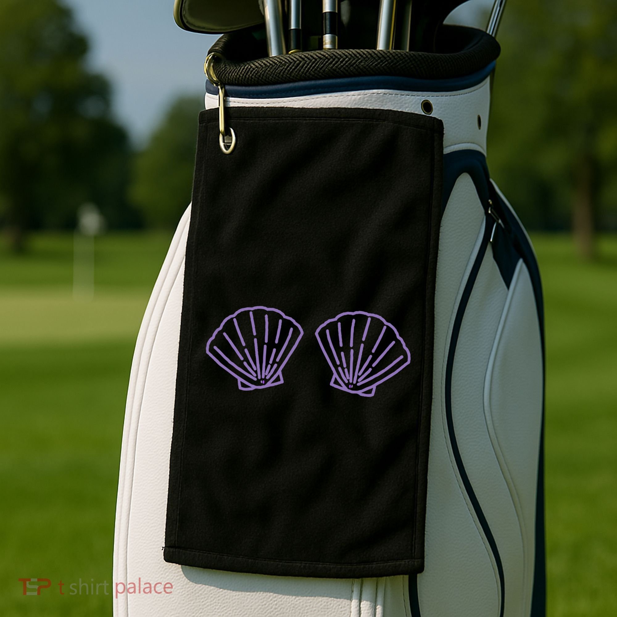 Two Mermaid Shell Bra Mermaid Bra Bikini Costume Golf Towel