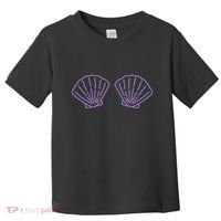 Two Mermaid Shell Bra Mermaid Bra Bikini Costume Toddler T-Shirt thumb 0