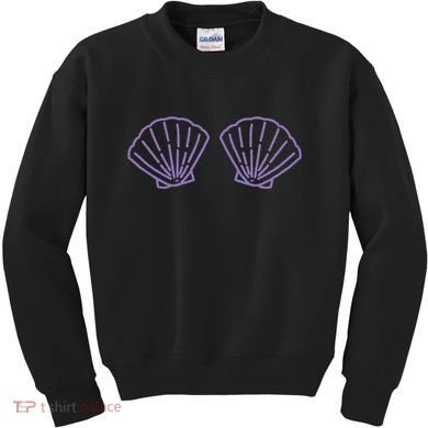 Two Mermaid Shell Bra Mermaid Bra Bikini Costume Kids Sweatshirt