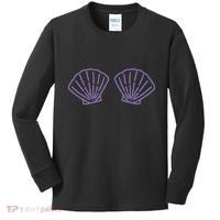 Two Mermaid Shell Bra Mermaid Bra Bikini Costume Kids Long Sleeve Shirt thumb 0