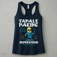 Tamale Making Supervisor Funny Tamales Crew Mexican Food Women's Tank Top thumb 3