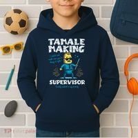 Tamale Making Supervisor Funny Tamales Crew Mexican Food Kids Hoodie thumb 2