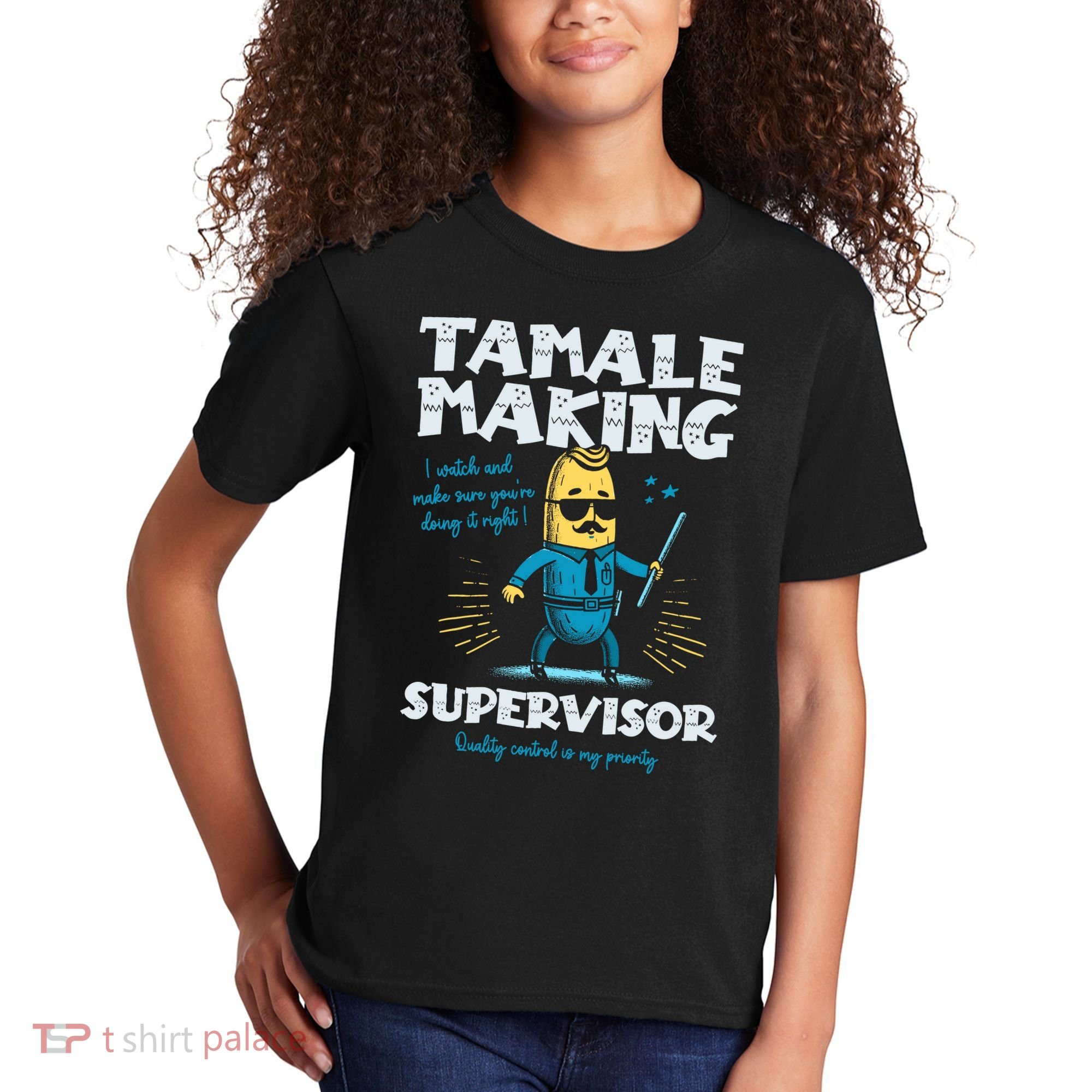 Tamale Making Supervisor Funny Tamales Crew Mexican Food Kids T-Shirt