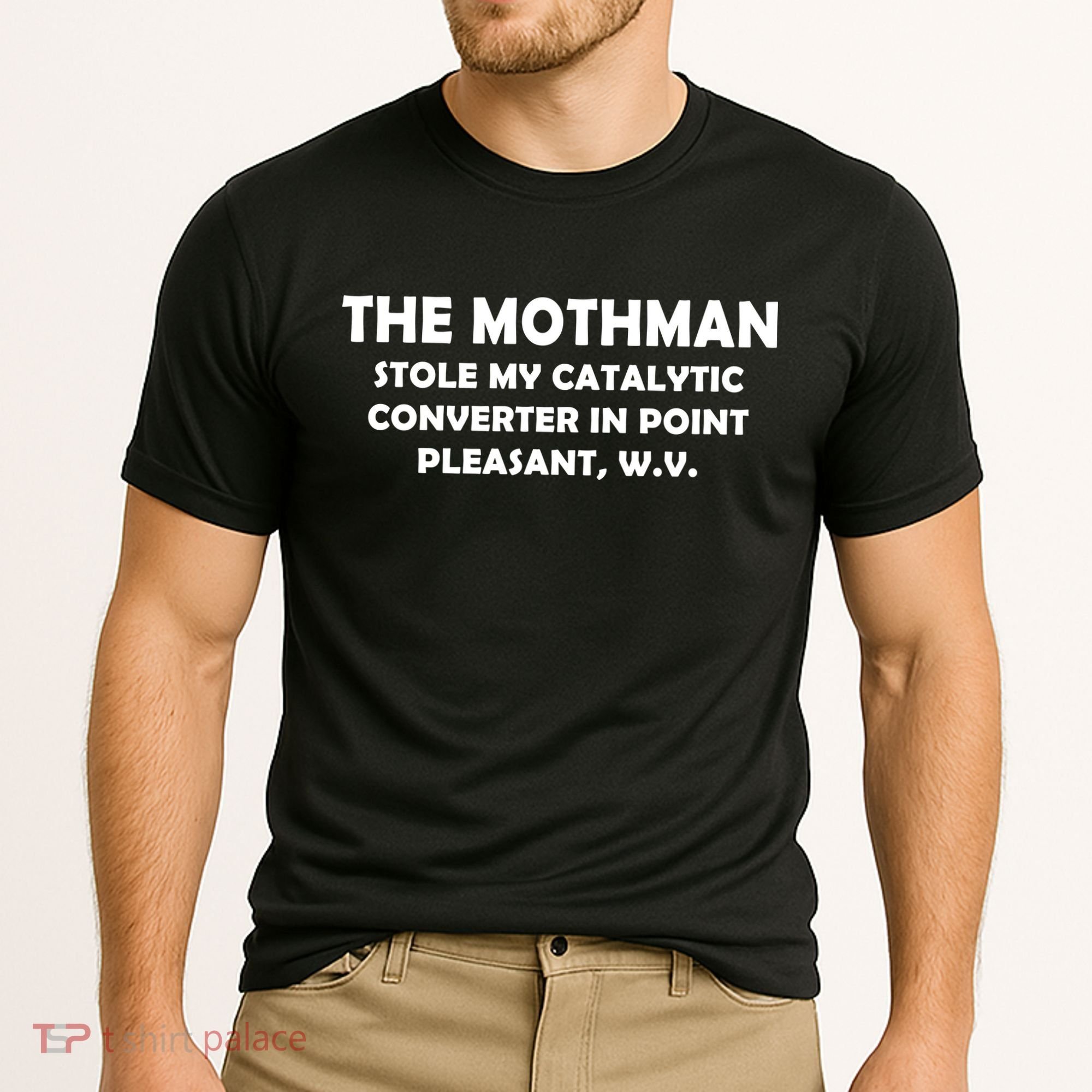 The Mothman Stole My Catalytic Converter Cooling Performance Crew T-Shirt