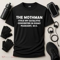 The Mothman Stole My Catalytic Converter Cooling Performance Crew T-Shirt thumb 3