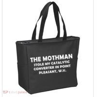 The Mothman Stole My Catalytic Converter Tote Bag thumb 2