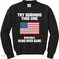 Tom Macdonald Try Burning This One Sincerely Hang Over Gang Kids Sweatshirt thumb 0