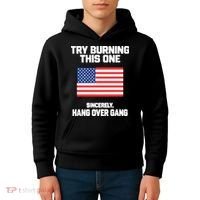 Tom Macdonald Try Burning This One Sincerely Hang Over Gang Kids Hoodie thumb 4