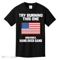 Tom Macdonald Try Burning This One Sincerely Hang Over Gang Kids T-Shirt thumb 0