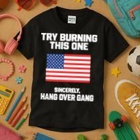 Tom Macdonald Try Burning This One Sincerely Hang Over Gang Kids T-Shirt thumb 3