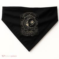 The Moon Tarot Card Goth Emo Occult Graphic Women USA-Made Doggie Bandana thumb 0