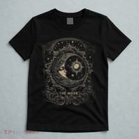 The Moon Tarot Card Goth Emo Occult Graphic Women T-Shirt thumb 5
