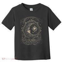 The Moon Tarot Card Goth Emo Occult Graphic Women Toddler T-Shirt thumb 0