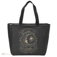 The Moon Tarot Card Goth Emo Occult Graphic Women Tote Bag thumb 0