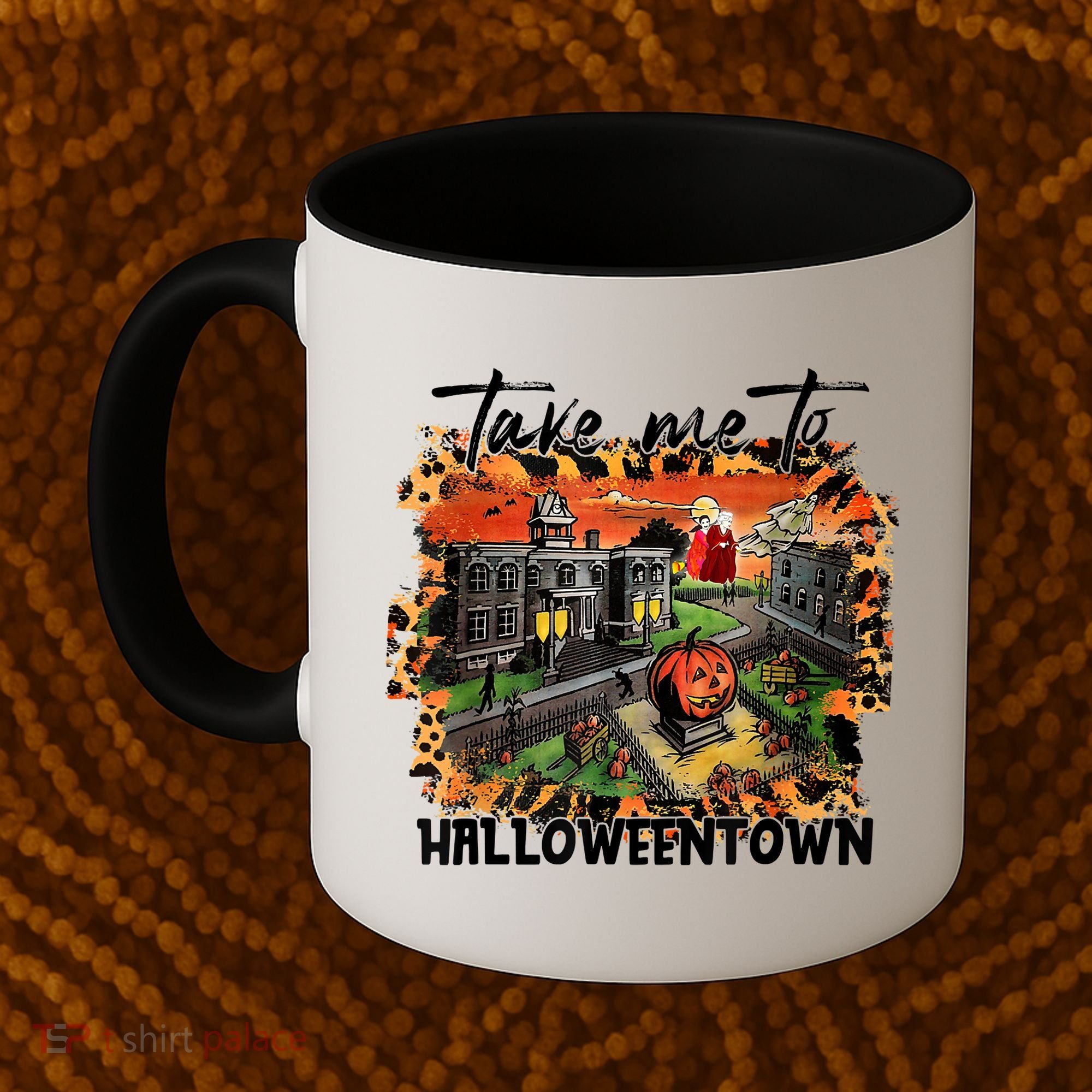 Take Me To Halloweentown & Chill Leopard Halloween Costume Gift Coffee Mug