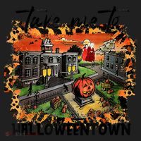 Take Me To Halloweentown & Chill Leopard Halloween Costume Gift Beanie thumb 2
