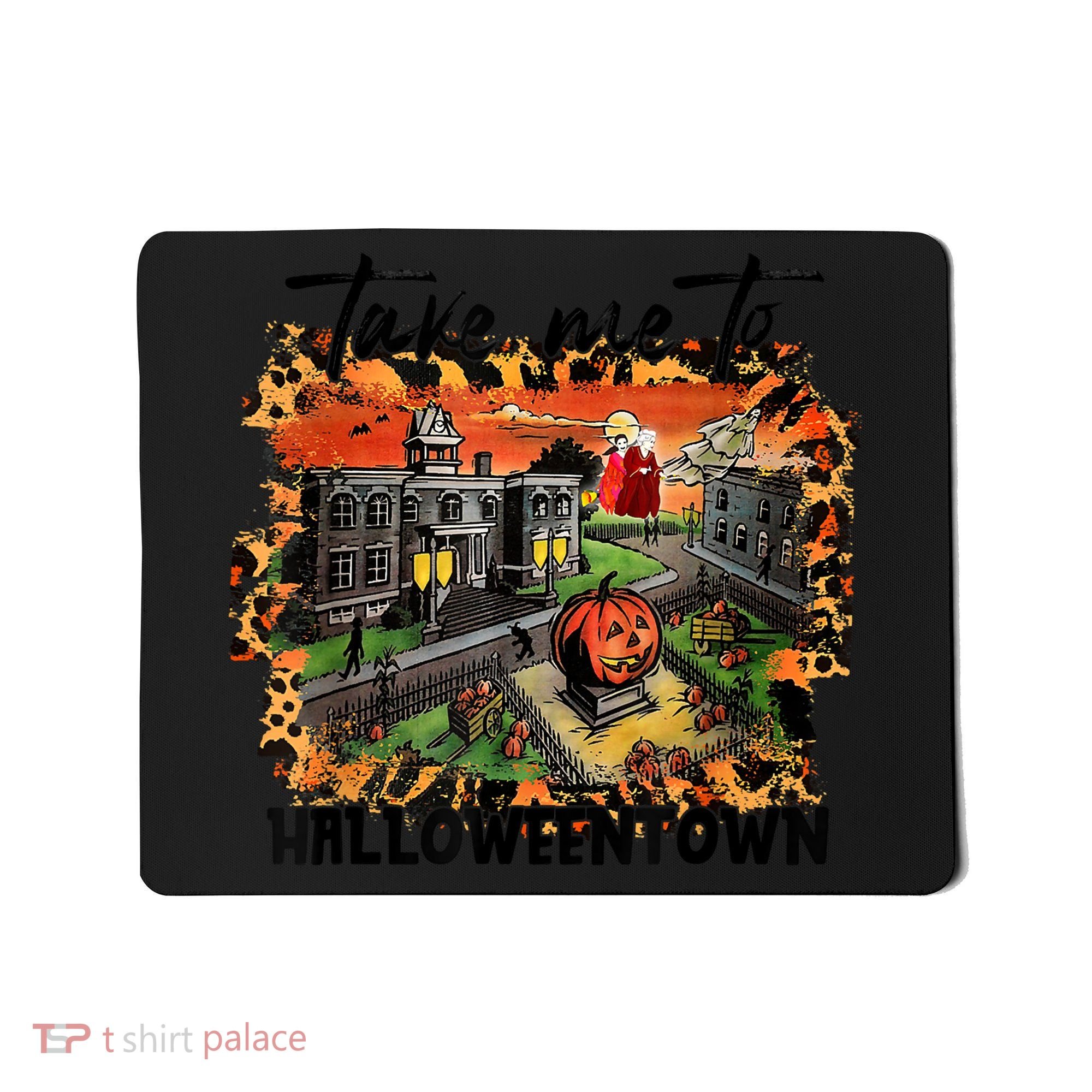 Take Me To Halloweentown & Chill Leopard Halloween Costume Gift Mousepad