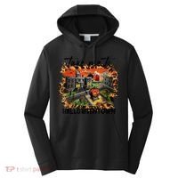 Take Me To Halloweentown & Chill Leopard Halloween Costume Gift Performance Fleece Hoodie thumb 0