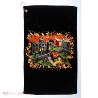 Take Me To Halloweentown & Chill Leopard Halloween Costume Gift Golf Towel thumb 0
