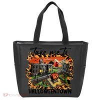 Take Me To Halloweentown & Chill Leopard Halloween Costume Gift Tote Bag thumb 0