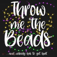 Throw Me The Beads And Nobody Has To Get Hurt Funny Mardi Gras Polo thumb 3