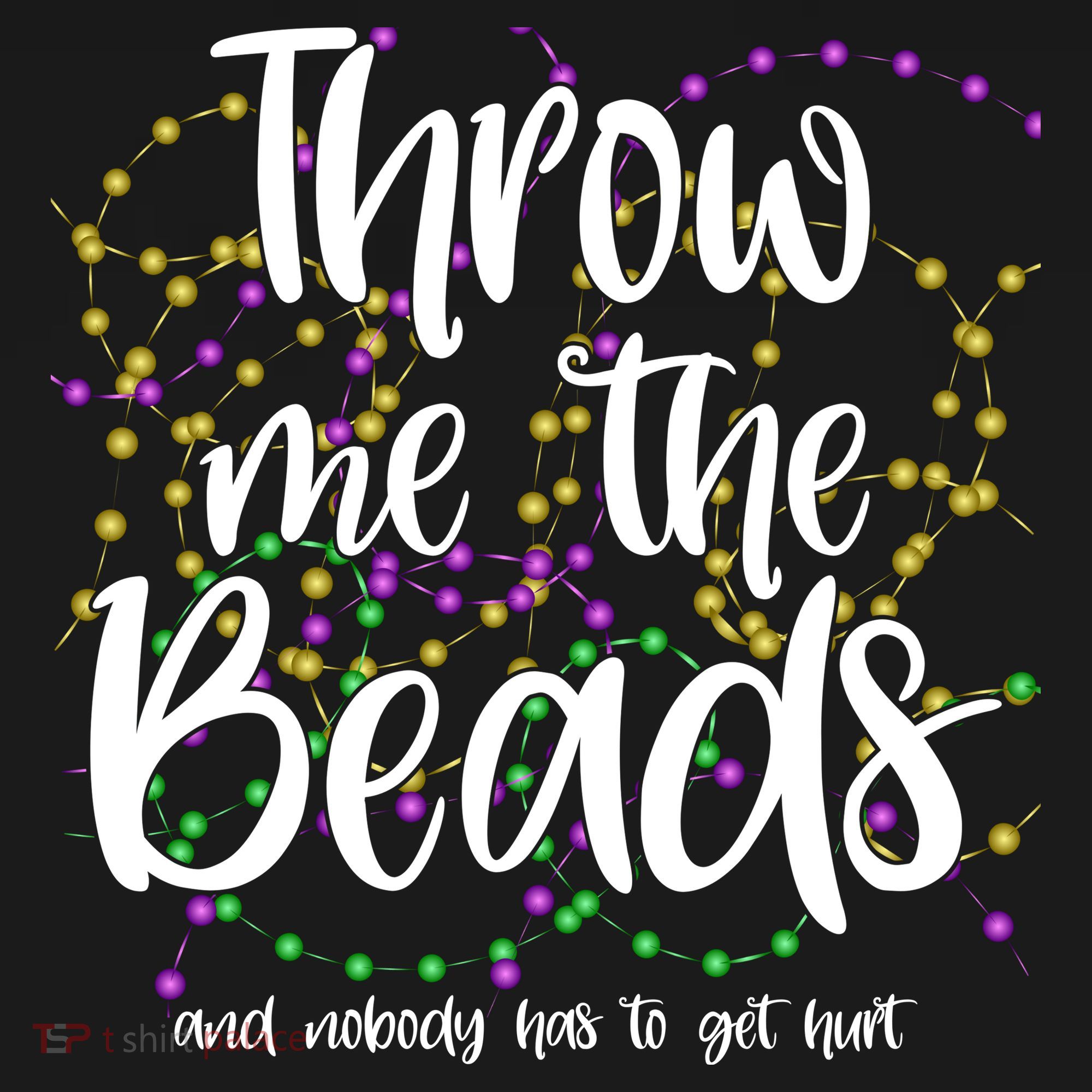 Throw Me The Beads And Nobody Has To Get Hurt Funny Mardi Gras Polo