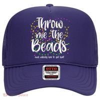 Throw Me The Beads And Nobody Has To Get Hurt Funny Mardi Gras Hat thumb 0
