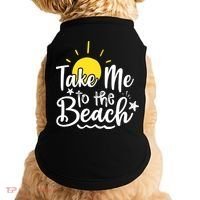 Take Me To The Beach Sunshine Summer Doggie Tank thumb 0