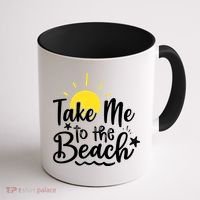 Take Me To The Beach Sunshine Summer Coffee Mug thumb 1