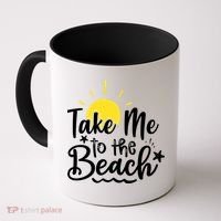 Take Me To The Beach Sunshine Summer Coffee Mug thumb 0