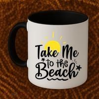 Take Me To The Beach Sunshine Summer Coffee Mug thumb 2