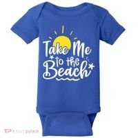 Take Me To The Beach Sunshine Summer Baby Bodysuit thumb 0