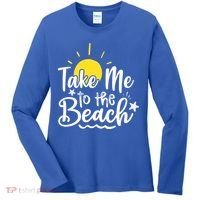 Take Me To The Beach Sunshine Summer Women's Long Sleeve Shirt thumb 0