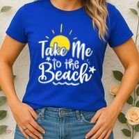 Take Me To The Beach Sunshine Summer Women's T-Shirt thumb 2